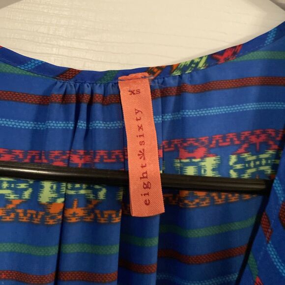 Eighty Six Blouse Women’s Size XS Sleeveless Ruffled V Neck - Picture 2 of 11